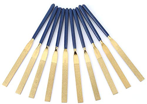 Lima Diamantata, Set di Lime Ad Ago Kit di Lime Piatte Riffler 10 Pezzi Lime Diamantate Piatte Lima Ad Ago per Metallo, Legno, Pietra, Vetro, Gioielli, Intaglio, Lucidatura,