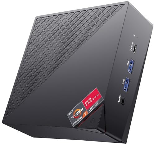 ACEMAGICIAN AM06 Pro Mini PC, AMD Ryzen 7 5700U (8C/16T, bis zu 4.3Ghz),32GB DDR4 1TB M.2 SSD Mini Computer mit Win11 Pro | 4K Triple Display | Type-C | Dual Ethernet | WiFi 6 | BT 5.2
