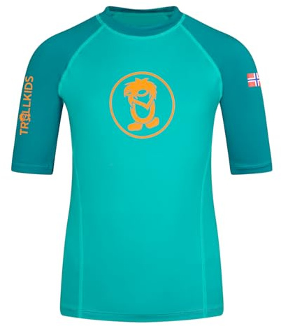 Trollkids Kids Kvalvika T 164, sea Green