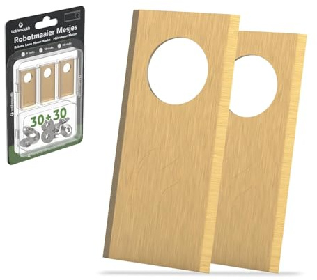 Lot de 30 lames de tondeuse robot universelles To the South® compatibles avec Honda Miimo HRM 300, 500, 1000, 1500, 1500 Live, 2500, 2500 Live & 4000 Live - Revêtement titane - 30 pièces