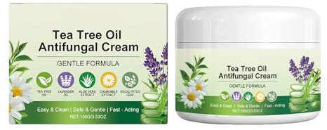 Tea Tree Oil Soothing Cream, Gentle Anti-Itch Ointment, Fast-Acting, Natural Tea Tree Oil Formula, Body Hydrating Cream for Men and Women (1)