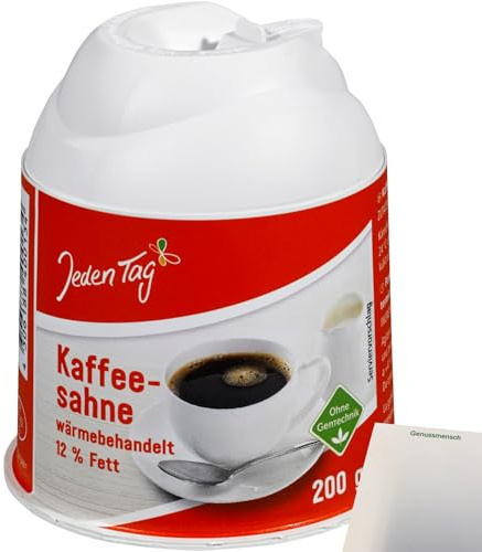 usy Bundle für Jeden Tag Kaffeesahne 12% Kännchen ohne Gentechnik (200g Kännchen) + usy Block