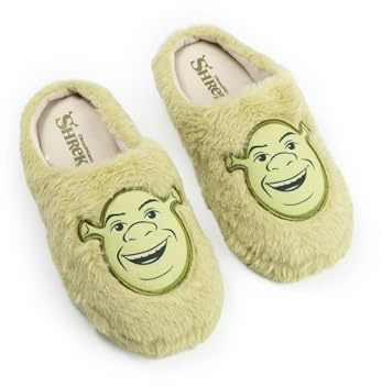 Shrek Grüne Hausschuhe Motiv | Flauschige für Erwachsene mit Filmmotiven | Perfekt zum Entspannen zu Hause Fanartikel