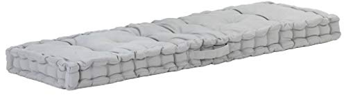 CIOURSTO Palettenauflage 2-TLG, Palettenkissen, Gartenkissen, Sitzkissen, Rückenkissen, Bankauflage für Palettensofa (120 x 40 x 7 cm)