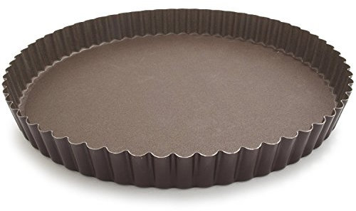 Gobel 226440 Moule Tourtière Ronde Cannellée Fond Mobile Anti-Adhérent 28 cm