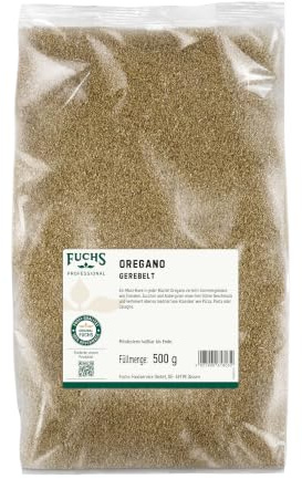 Fuchs Professional - Oregano gerebelt | 500 g im Großeutel | Für Großverbraucher, Restaurants, Gastronomie