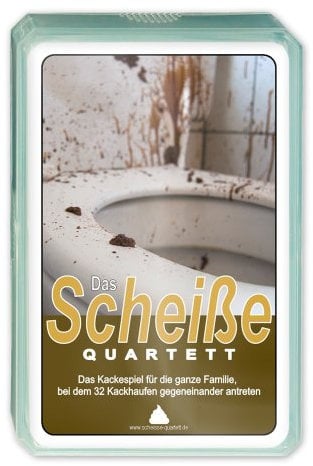 Das Scheiße Quartett | Das Kultspiel für die ganze Familie mit 32 Kackhaufen | Ideal für alle Fans des Fäkalhumors!