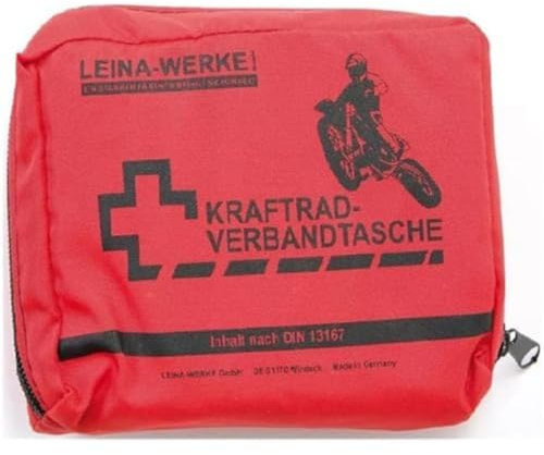 Leina-Werke 17008 Kraftrad-Verbandtasche Typ II ohne Klett, Rot