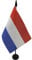AZ FLAG - Netherlands Table Flag 4'' x 6'' - Dutch Office Flag 100% Polyester 15 x 10 cm - Mini Desk Flag with 10'' Pole and Black Plastic Base