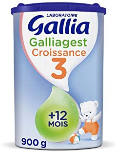 Laboratoire Gallia Galliagest ,Lait en poudre pour bébé, 12 Mois à 3 ans, 900g (Packx1)