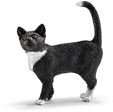 schleich FARM WORLD | Katze stehend 13770 | schleich Bauernhof Spielfigur | detailgetreue Tierfiguren | tolles Geschenk für Jungen und Mädchen | Bauernhof Spielzeug ab 3 Jahre | 6 x 2 x 6 cm