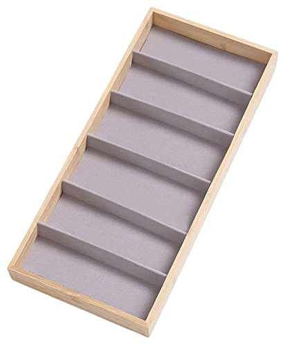 Luckxing Sonnenbrille Box & Brillen Organizer Brillen Aufbewahrungsbox Organizer, 6 Gitter Sonnenbrille Box 6 Fächer Für Brillen & Sonnenbrillen Aufbewahrung - Unisex Brillen Ständer