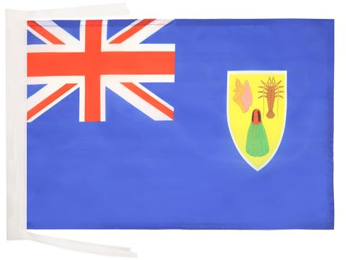 AZ FLAG Flagge Turks- und Caicosinseln 45x30 cm Polyester 100D Kordeln