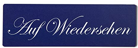 Homeyourself Auf Wiedersehen Dekoschild Türschild hellblau zum kleben