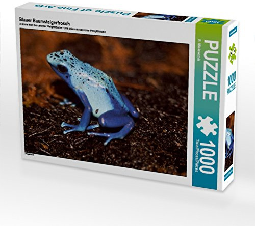 CALVENDO Puzzle Blauer Baumsteigerfrosch | 1000 Teile Lege-Größe 64 x 48 cm Foto-Puzzle für glückliche Stunden