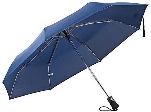 Automatik-Taschenregenschirm / Farbe: dunkelblau