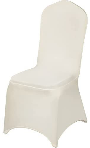 VEVOR Stuhlhussen für Klappstühle aus elastischem Spandex, universell passender Stuhlbezug, abnehmbare und waschbare Schonbezüge, für Hochzeiten, Feiertage, Bankette, Partys, Feiern, Essen (100 Stück,