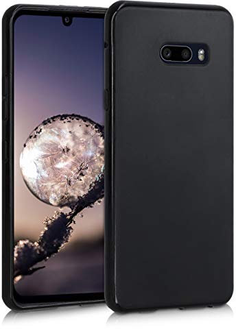 kwmobile Hülle kompatibel mit LG G8X ThinQ Hülle - weiches TPU Silikon Case - Cover geeignet für kabelloses Laden - Schwarz