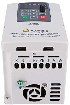 Wakects Moteur Triphasé VFD à Entraînement à Fréquence Variable 380V AC avec Contrôleur de Vitesse Triphasé pour Le Contrôle de la Vitesse du Moteur 2,2 KW