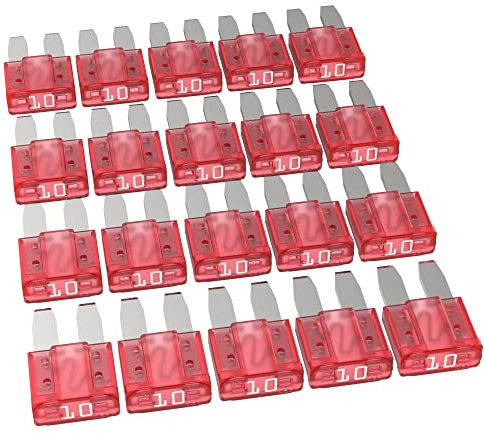 AUPROTEC Micro 2 Kfz Sicherungen Flachstecksicherungen MikrOTO II 5A - 30A Auswahl: 10A Ampere rot, 20 Stück