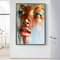Ayjxtz Puzzle 1000 pièces Visage de Femme Africaine Art Abstrait Puzzle 1000 Pieces Adultes Paysage Jeu d'adresse pour Toute la Famille, Jeu de Placement coloré50x75cm(20x30inch)