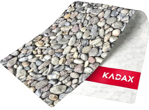 KADAX Tischläufer aus Filz, robuster Filzläufer, Tischband, pflegeleichter Läufer für Küchentisch, Wohnzimmer, Esszimmer, Tisch-Deko, Table Runner, Tischdecke, Filztischläufer (Kieselsteine)