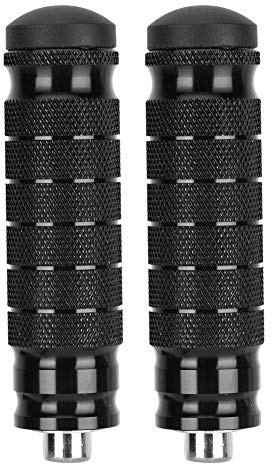 Aramox Repose-Pieds Arrière Universel pour Moto, Aluminium Noir Antidérapant, Lot de 2, pour Passager