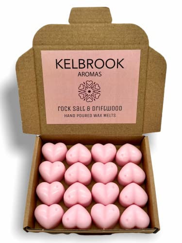 Wax Melts - Rock Salt and Driftwood | 16 Pack | Strong Scented | Made in The UK | Plastic Free | Vegan