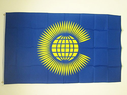 AZ FLAG - Flagge Commonwealth of Nations alt - 90x60 cm - Commonwealth Fahne 100% Polyester mit Messing-Ösen - UV-beständig - Vives Farben - 50g