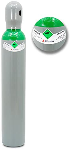 Bouteille de gaz argon pur 5.0 (100 %) - 8 litres de gaz de soudage TIG TIG - Légalisation 1,3 m3