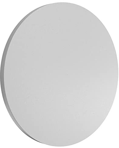 Flos LED Wandbeleuchtung Camouflage 2700K Aluminium/Poycarbonat Zement-Grau, Durchmesser: 24cm, F1315089