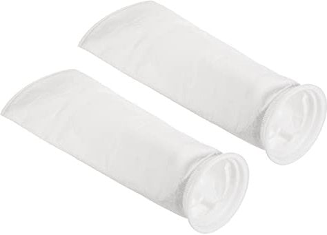 PATIKIL 6 Pollici Calze Filtro oring 50 Micron 2pz Borse Maglia Piscina Skimmer Cestello Bianco