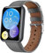 Lederarmband Armbänd Kompatibel mit Huawei Watch Fit 2 Für Damen Herren Echte Ersatzband mit Uhrenarmband Für Huawei Watch Fit 2 (grau)