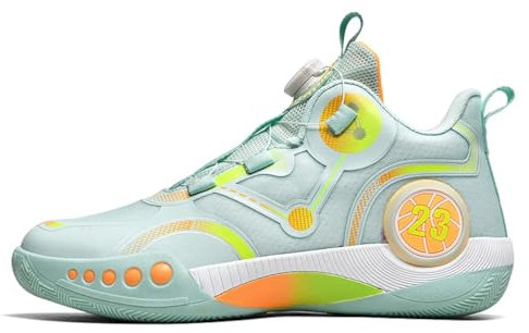 IFIKK Jungen Basketballschuhe für Kinder Sneakers Dicke Sohle rutschfeste Kinder Sportschuhe Kind Jungen Korb Trainer Schuhe (ST 15,40)