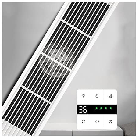 Moisture Wandmontierter Ventilator Deckenlüftungsventilationsventilator, rechteckiger versteckter Abgaslüfter, leistungsstarker Lüfter des Deckenlüfters mit Filter Garagen-Abluftventilator
