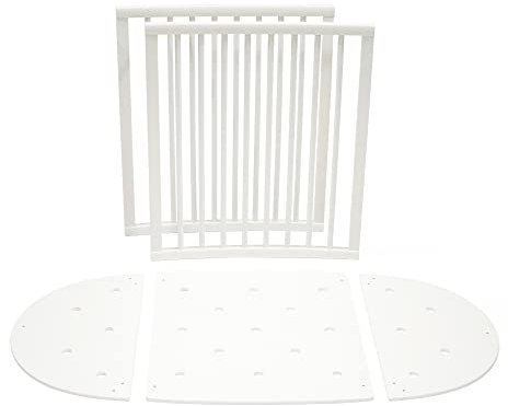 Stokke Sleepi Bettverlängerung V3, Weiß - Stokke Sleepi Mini in Stokke Sleepi Bett umwandeln - Bett auf 141 cm verlängern - Für Kinder bis 5 Jahre geeignet - Matratze separat erhältlich