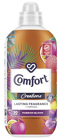 Comfort Perfume Creations Passion Bloom Fabric Conditioner Motion-Activated Fragrance Technology 100 Days of Freshness 30 washes (900 ml)