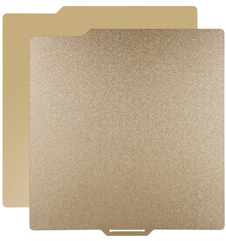 CCTREE PEI Build Plate Sheet for Bambu Lab P1P P1S X1 Carbon 3D Printer, 257x257mm Spring Steel Plate Double-Sided Smooth/Textured Flexible Hotbed Sticker Removable Build Surface Platform Mat