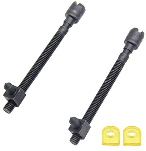 JIUDANI Confezione da 2 viti tendicatena di ricambio per motosega Husqvarna 42, 44, 50, 51, 55 Rancher, 234, 238, 242, 246, 133 e 444 - Codici articolo 501537101 e 501546301