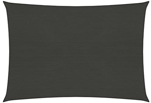 vidaXL Sonnensegel 160 g/m² Anthrazit 3,5x4,5 m HDPE