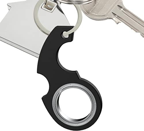 Hitburu Schlüsselanhänger,Spinning Schlüsselanhänger Fidget,Tragbarer Schlüsselanhänger Spinner Für Fingertraining,Fidget Toys Fingertip Entspannungsgeschenk Für Kinder Erwachsene