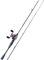 Sougayilang MX-2 Wurfangelrute und Baitcastrolle Combo, 1,8m/2,1m Baitcaster Combo - Raubfisch-Angelset für Hecht, Barsch, Zander-2.1Z-L