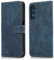 MIKULLE Cover a Libro per Samsung Galaxy A15 4G / 5G (6.5), Custodia in Pelle PU e Silicone TPU Bumper, Flip Chiusura Magnetica Caso Portafoglio con Funzione Stand - Blu