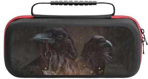 Étui De Transport Viking Symbol Compatible avec La Console Nintendo Switch OLED/Switch, Coque Rigide De Protection pour Interrupteur, Sac De Transport avec Poches pour Accessoires (Color : Style21)