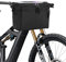 Huifoo Fahrradlenkertasche, Wasserdicht, Lenkertasche mit Lenkeradapter, Touchscreen, Abnehmbarer Schultergurt, Für Fahrrad und Elektrofahrräder, Schwarz, Groß, Polyester, Lenkermontage, CBB01