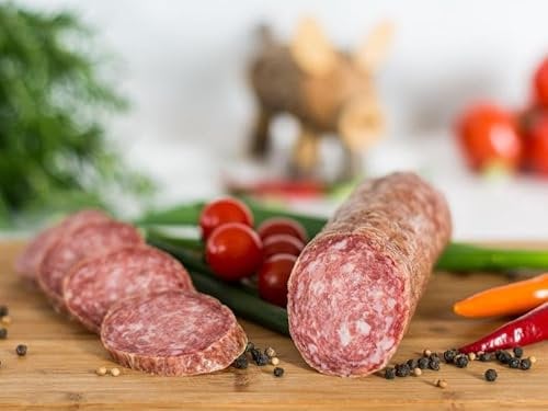 Original Eichsfelder dünne Stracke 300g I Fleischerei Weber I Regionale Wurstspezialität I Schlachtwarm verarbeitet I Eigene Herstellung I Naturgewürze I 4 Wochen Luftgetrocknet
