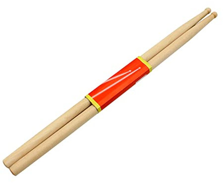 VOCUE 1 paire de baguettes 7A simples en bois d'érable avec olives en bois pour adultes, enfants et débutants, faciles à utiliser