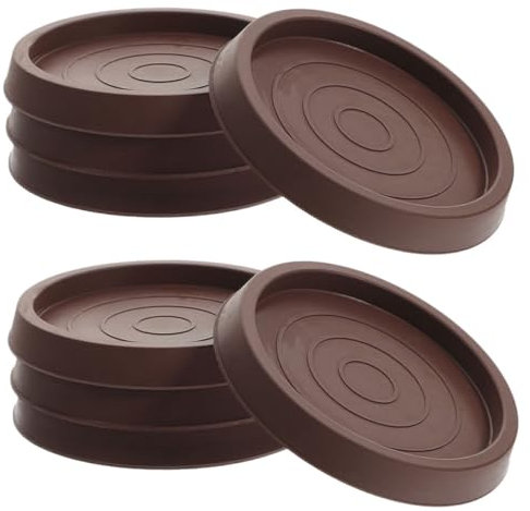 DOITOOL 8pièces Lot de Patins Ronds Caoutchouc pour Meubles Protection Antidérapante pour Chaise Et Table Protègent Efficacement Les Sols Les Rayures Installation Facile Adaptés Au