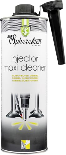 SPHERETECH 022802 Super Nettoyant Injecteurs Diesel, Formule Professionnelle Haute Concentration de Dispersants, Transforme Le Diesel en Agent Nettoyant, CURATIF, 1L