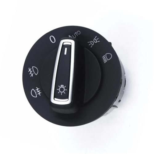 NUOSDEX Compatibile con per Touran per Golf 5 6 per Passat B6 B7 Auto Sensore di Luce Faro Interruttore Manopola Interruttore Fari 5G0941431 Interruttore del Faro Dell'Auto